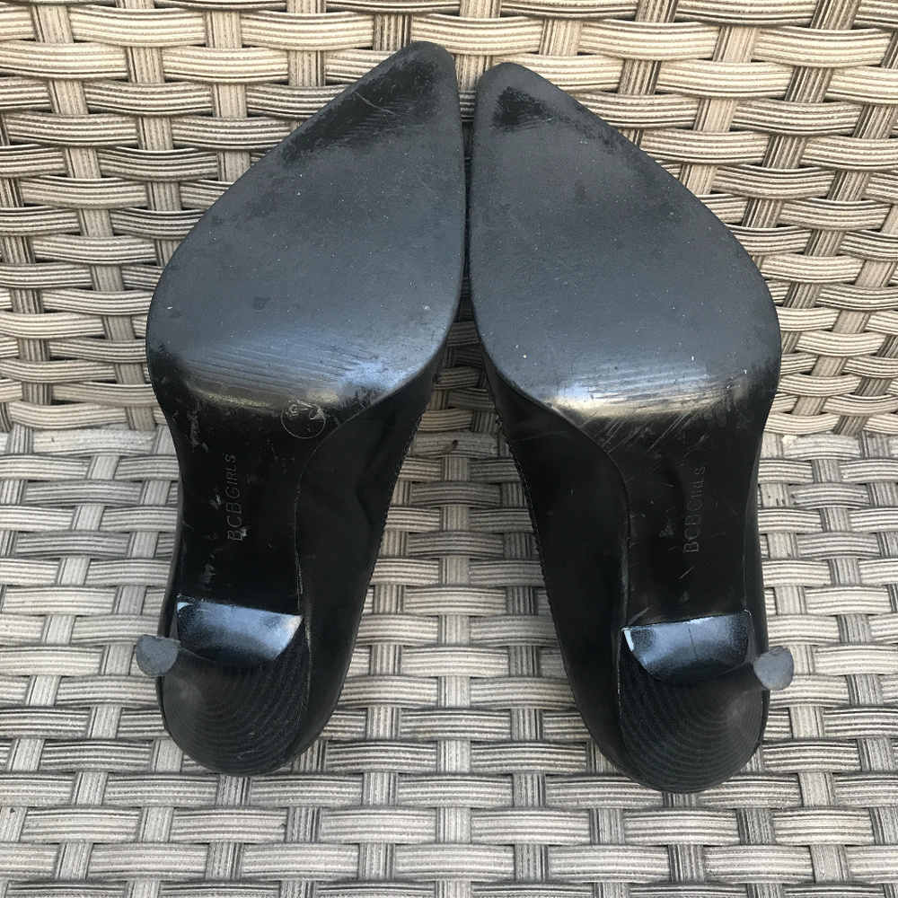 LEATHER CAREER COMFORT PUMPS - Picture 4 of 7